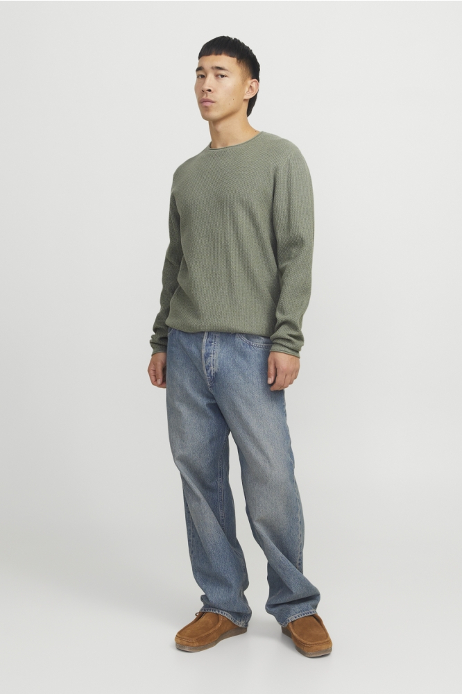JJECOOPER KNIT CREW NECK NOOS 12258407 ICEBERG GREEN